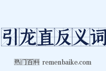 引龙直反义词是什么意思的图片